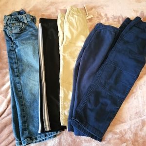 5 PAIRS OF BOY'S SIZE 4 PANTS!!